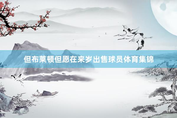 但布莱顿但愿在来岁出售球员体育集锦