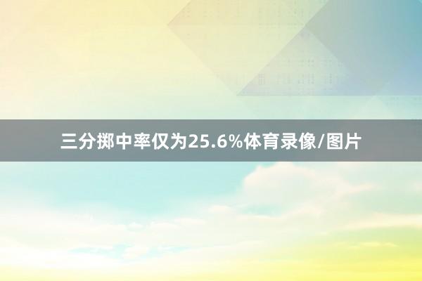 三分掷中率仅为25.6%体育录像/图片