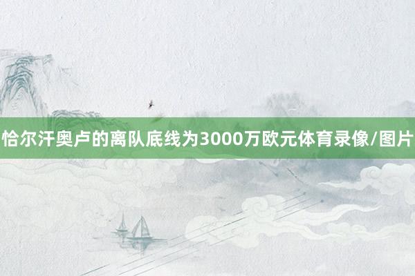 恰尔汗奥卢的离队底线为3000万欧元体育录像/图片
