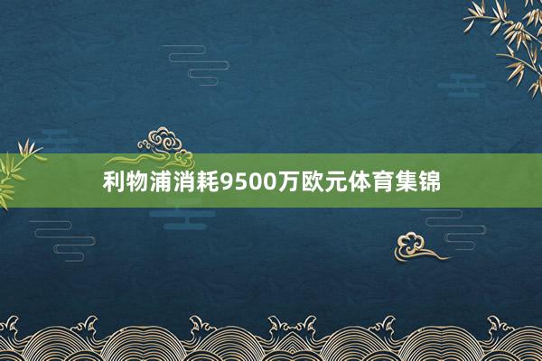 利物浦消耗9500万欧元体育集锦