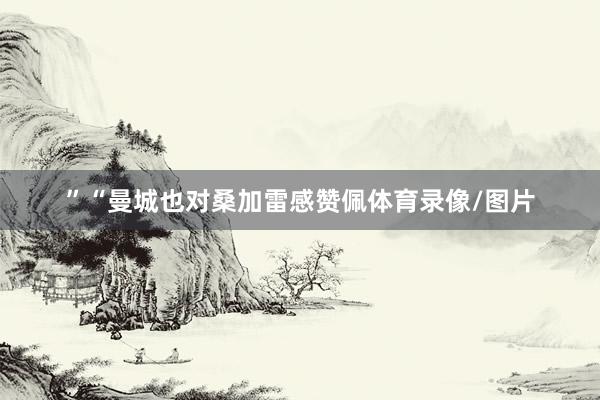 ”“曼城也对桑加雷感赞佩体育录像/图片