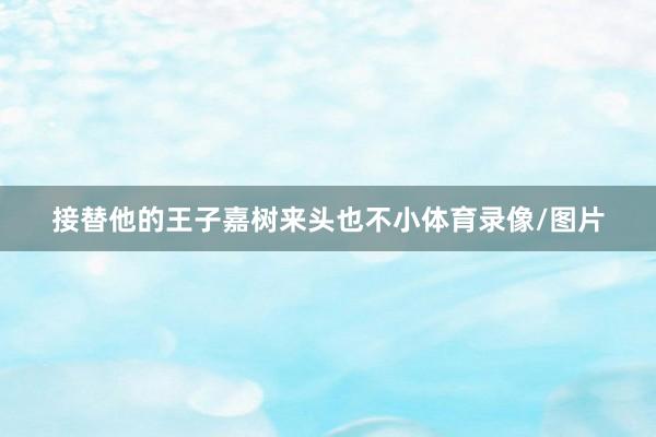 接替他的王子嘉树来头也不小体育录像/图片