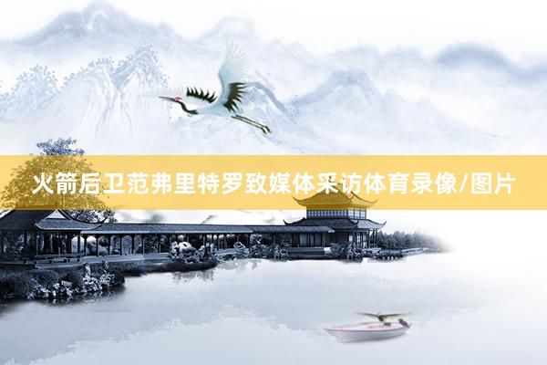 火箭后卫范弗里特罗致媒体采访体育录像/图片