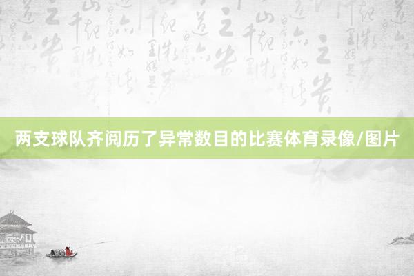 两支球队齐阅历了异常数目的比赛体育录像/图片