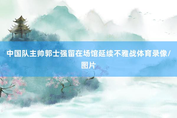 中国队主帅郭士强留在场馆延续不雅战体育录像/图片