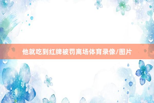他就吃到红牌被罚离场体育录像/图片