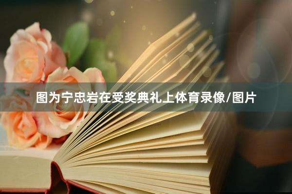 图为宁忠岩在受奖典礼上体育录像/图片