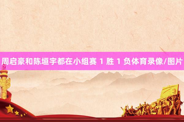 周启豪和陈垣宇都在小组赛 1 胜 1 负体育录像/图片