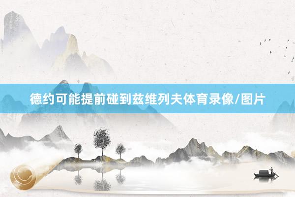 德约可能提前碰到兹维列夫体育录像/图片