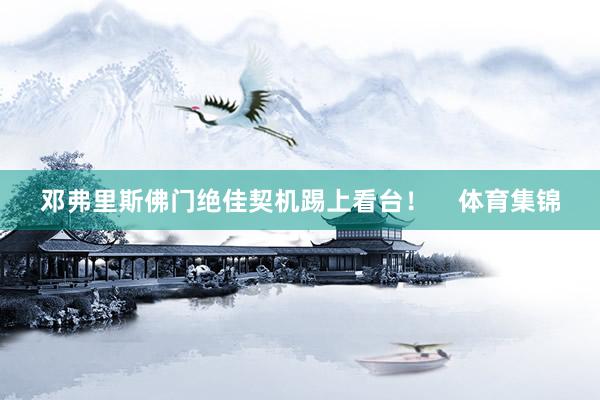 邓弗里斯佛门绝佳契机踢上看台！    体育集锦